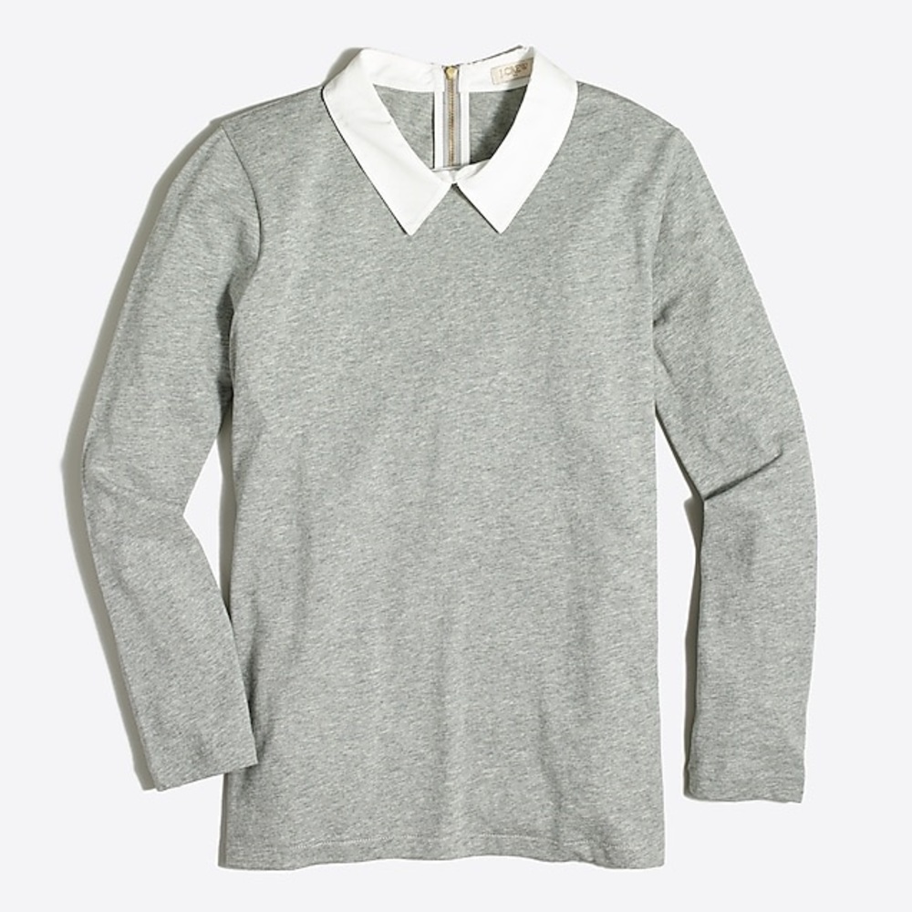 XS Jcrew blouse with white collar